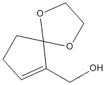 Molecular Structure of 80963-19-5 (2-Hydroxymethyl-2-cyclopentenoneethyleneketal)